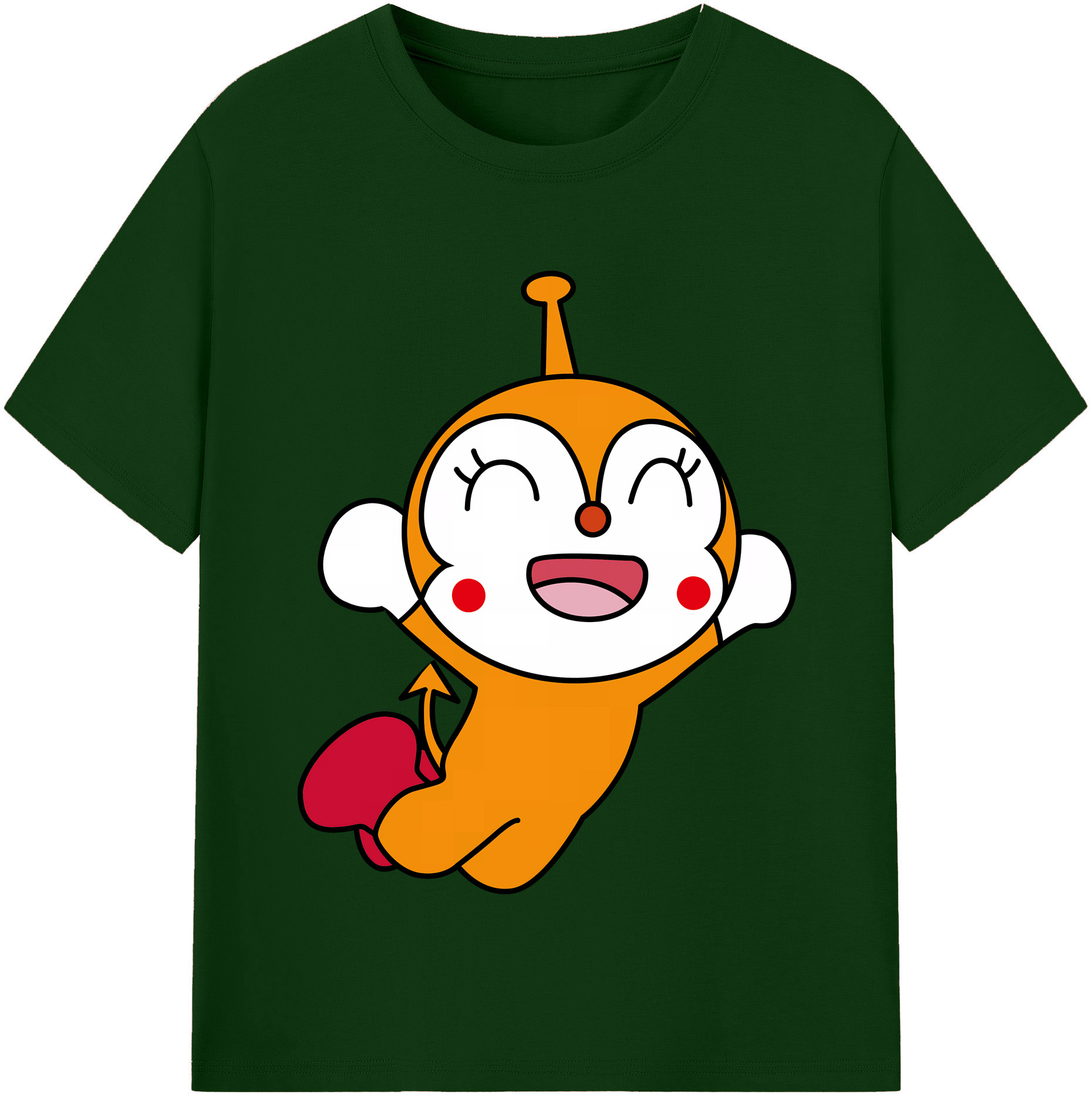 （画像用） アンパンマン Anpanman 綿100％半袖Tシャツ（フロントプリント）